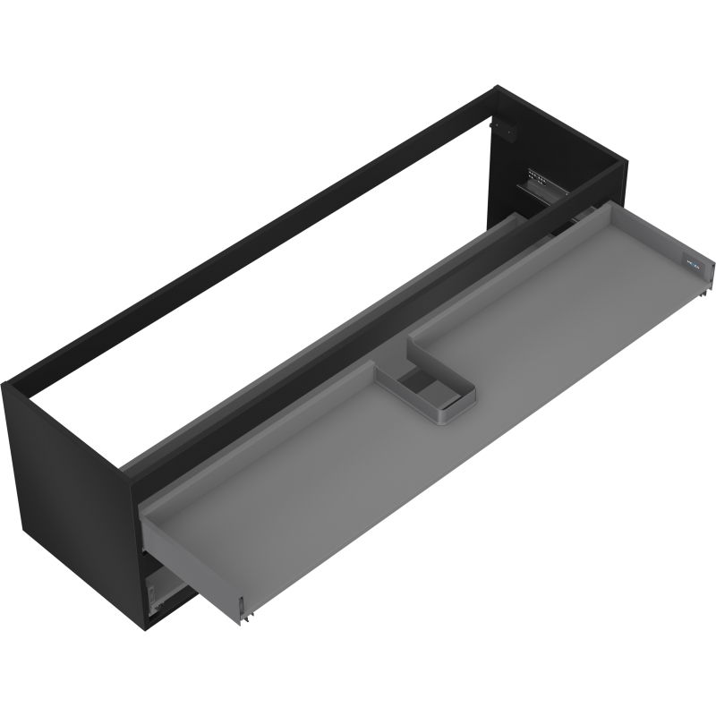Mexen Box-A caisson de meuble sous-vasque 160 cm, 2 tiroirs, noir mat - 91AX0-1600-470-2-71