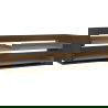 Mexen Box-A caisson meuble sous-vasque 160 cm, 2 tiroirs, noyer - 91AX0-1600-470-2-86