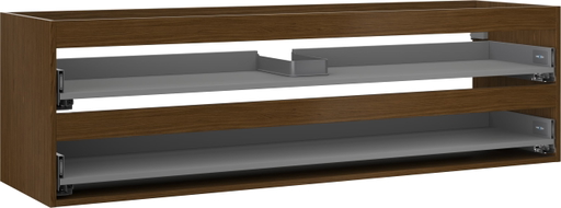 Mexen Box-A boîtier de meuble sous-lavabo 160 cm, 2 tiroirs, noyer - 91AX0-1600-470-2-86