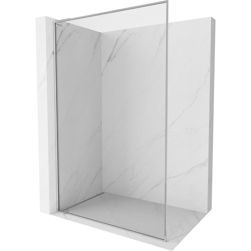 Mexen Kioto-F L Cloison de douche Walk-in avec cadre 70 x 202 cm, transparent 8 mm, chrome - 800-070-174-01-00
