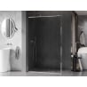 Mexen Kioto-F L paroi de douche Walk-in avec cadre 90 x 202 cm, transparent 8 mm, chrome - 800-090-174-01-00