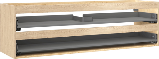 Mexen Box-A caisson pour meuble sous-vasque 160 cm, 2 tiroirs, chêne - 91AX0-1600-470-2-81