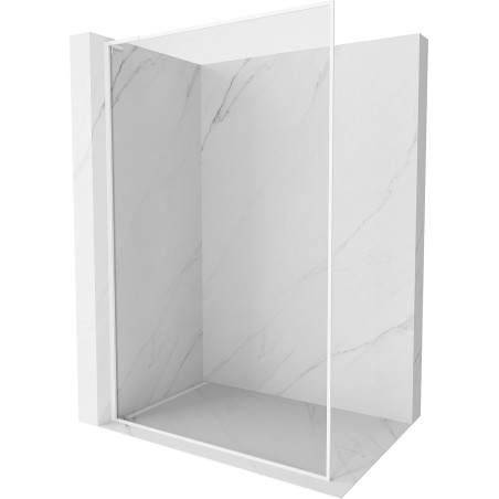 Mexen Kioto-F L cloison de douche Walk-in avec cadre 115 x 202 cm, transparent 8 mm, blanc - 800-115-174-20-00