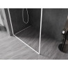 Mexen Kioto-F L cloison de douche Walk-in avec cadre 115 x 202 cm, transparent 8 mm, blanc - 800-115-174-20-00