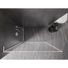 Mexen Kioto-F L cloison de douche Walk-in avec cadre 115 x 202 cm, transparent 8 mm, blanc - 800-115-174-20-00