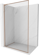 Mexen Kioto-F L paroi de douche Walk-in avec cadre 60 x 202 cm, transparent 8 mm, cuivre brossé - 800-060-174-65-00