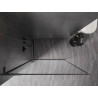Mexen Kioto-F L paroi de douche Walk-in avec cadre 95 x 202 cm, transparent 8 mm, gris canon brossé - 800-095-174-66-00