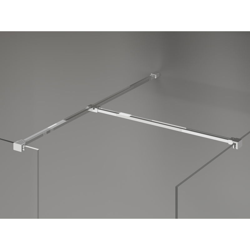 Mexen Kioto-X paroi de douche Walk-in 120 x 70 cm, transparent 10 mm, chrome - 800-120-202-01-00-070-X