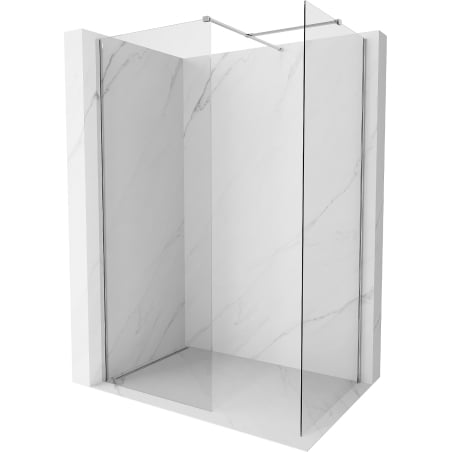 Mexen Kioto-X paroi de douche Walk-in 130 x 110 cm, transparent 10 mm, chrome - 800-130-202-01-00-110-X