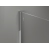 Mexen Kioto-X paroi de douche Walk-in 130 x 110 cm, transparent 10 mm, chrome - 800-130-202-01-00-110-X