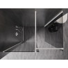 Mexen Kioto-X paroi de douche Walk-in 100 x 70 cm, transparent 10 mm, blanche - 800-100-202-20-00-070-X