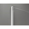 Mexen Kioto-X paroi de douche Walk-in 150 x 70 cm, transparent 10 mm, blanc - 800-150-202-20-00-070-X
