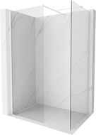 Mexen Kioto-X paroi de douche Walk-in 160 x 80 cm, transparent 10 mm, blanc - 800-160-202-20-00-080-X