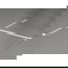 Mexen Kioto-X panneau de douche Walk-in 100 x 90 cm, transparent 10 mm, blanc - 800-100-202-20-00-090-X