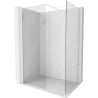 Mexen Kioto-X paroi de douche Walk-in 110 x 110 cm, transparent 10 mm, blanc - 800-110-202-20-00-110-X