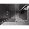 Mexen Kioto-X paroi de douche Walk-in 110 x 110 cm, transparent 10 mm, blanc - 800-110-202-20-00-110-X