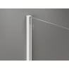 Mexen Kioto-X paroi de douche Walk-in 110 x 110 cm, transparent 10 mm, blanc - 800-110-202-20-00-110-X