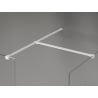 Mexen Kioto-X paroi de douche Walk-in 110 x 110 cm, transparent 10 mm, blanc - 800-110-202-20-00-110-X
