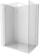 Mexen Kioto-X panneau de douche Walk-in 140 x 110 cm, transparent 10 mm, blanc - 800-140-202-20-00-110-X
