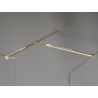Mexen Kioto-X paroi de douche Walk-in 120 x 80 cm, transparent 10 mm, doré - 800-120-202-50-00-080-X