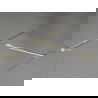 Paroi de douche Mexen Kioto-X Walk-in 100 x 100 cm, transparente 10 mm, dorée - 800-100-202-50-00-100-X