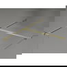 Paroi de douche Mexen Kioto-X Walk-in 160 x 100 cm, transparente 10 mm, or brossé - 800-160-202-55-00-100-X