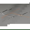 Mexen Kioto-X paroi de douche Walk-in 80 x 70 cm, transparent 10 mm, or rose - 800-080-202-60-00-070-X