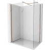 Mexen Kioto-X paroi de douche Walk-in 130 x 90 cm, transparent 10 mm, or rose - 800-130-202-60-00-090-X