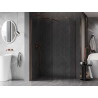 Mexen Kioto-X paroi de douche Walk-in 130 x 90 cm, transparent 10 mm, or rose - 800-130-202-60-00-090-X