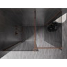 Mexen Kioto-X paroi de douche Walk-in 130 x 90 cm, transparent 10 mm, or rose - 800-130-202-60-00-090-X