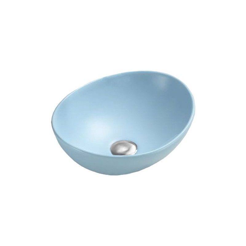 Mexen Elza lavabo de comptoir 40 x 33 cm, Bleu mat - 21014049