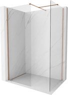 Mexen Kioto-X paroi de douche Walk-in 100 x 100 cm, transparent 10 mm, cuivre brossé - 800-100-202-65-00-100-X