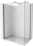 Mexen Kioto-X paroi de douche Walk-in 120 x 120 cm, transparent 10 mm, noire - 800-120-202-70-00-120-X