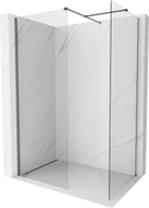 Mexen Kioto-X paroi de douche Walk-in 90 x 70 cm, transparent 10 mm, métal canon - 800-090-202-95-00-070-X