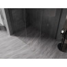 Mexen Kioto-X paroi de douche Walk-in 110 x 90 cm, transparente 10 mm, métal gun - 800-110-202-95-00-090-X