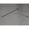 Mexen Kioto-X paroi de douche Walk-in 110 x 90 cm, transparente 10 mm, métal gun - 800-110-202-95-00-090-X