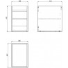 Mexen Box-A meuble sous-lavabo 30 cm, blanc mat - 91AX1-0300-470-1-01