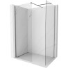 Mexen Kioto-X paroi de douche Walk-in 140 x 120 cm, transparent 10 mm, gun metal - 800-140-202-95-00-120-X