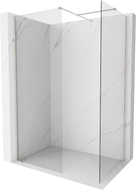 Mexen Kioto-X paroi de douche Walk-in 80 x 80 cm, transparent 10 mm, nickel brossé - 800-080-202-97-00-080-X