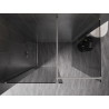 Mexen Kioto-X paroi de douche Walk-in 80 x 80 cm, transparent 10 mm, nickel brossé - 800-080-202-97-00-080-X
