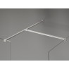 Mexen Kioto-X paroi de douche Walk-in 80 x 80 cm, transparent 10 mm, nickel brossé - 800-080-202-97-00-080-X