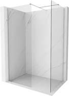 Mexen Kioto-X paroi de douche Walk-in 120 x 100 cm, transparent 10 mm, nickel brossé - 800-120-202-97-00-100-X