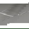 Mexen Kioto-X paroi de douche Walk-in 140 x 100 cm, transparent 10 mm, nickel brossé - 800-140-202-97-00-100-X