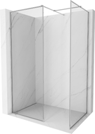 Mexen Kioto-XF paroi de douche Walk-in avec cadre 140 x 110 cm, transparent 10 mm, chrome - 800-140-202-04-00-110-XF