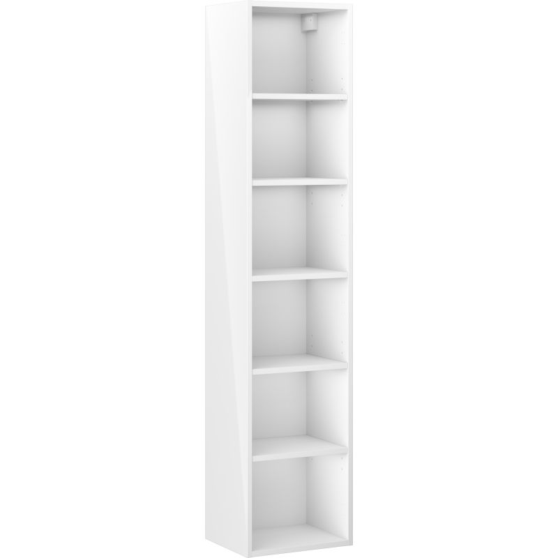 Mexen Box-A meuble colonne de salle de bain 35 cm, blanc brillant - 91AX1-1600-300-1-00