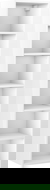 Mexen Box-A meuble colonne de salle de bain 35 cm, blanc brillant - 91AX1-1600-300-1-00