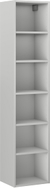 Mexen Box-A corps de colonne de salle de bain 35 cm, gris mat - 91AX1-1600-300-1-62