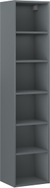Mexen Box-A corps de colonne de salle de bain 35 cm, graphite mat - 91AX1-1600-300-1-66