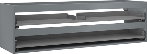 Mexen Box-A corps de meuble sous-lavabo 160 cm, 2 tiroirs, gris mat - 91AX0-1600-470-2-66