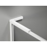 Mexen Kioto-F L cloison de douche Walk-in avec cadre 115 x 202 cm, transparent 8 mm, blanc - 800-115-174-20-00